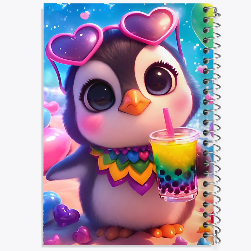 دفتر مشق 100 برگ خندالو طرح پنگوئن کد F9561