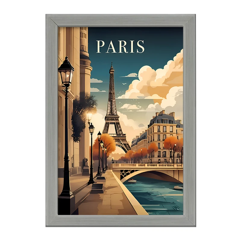 تابلو خندالو طرح پاریس (Paris) کد F12898