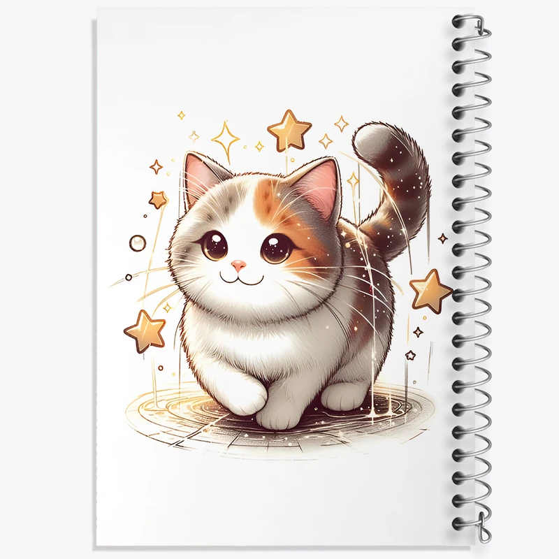 دفتر مشق 100 برگ خندالو طرح گربه کد F11740