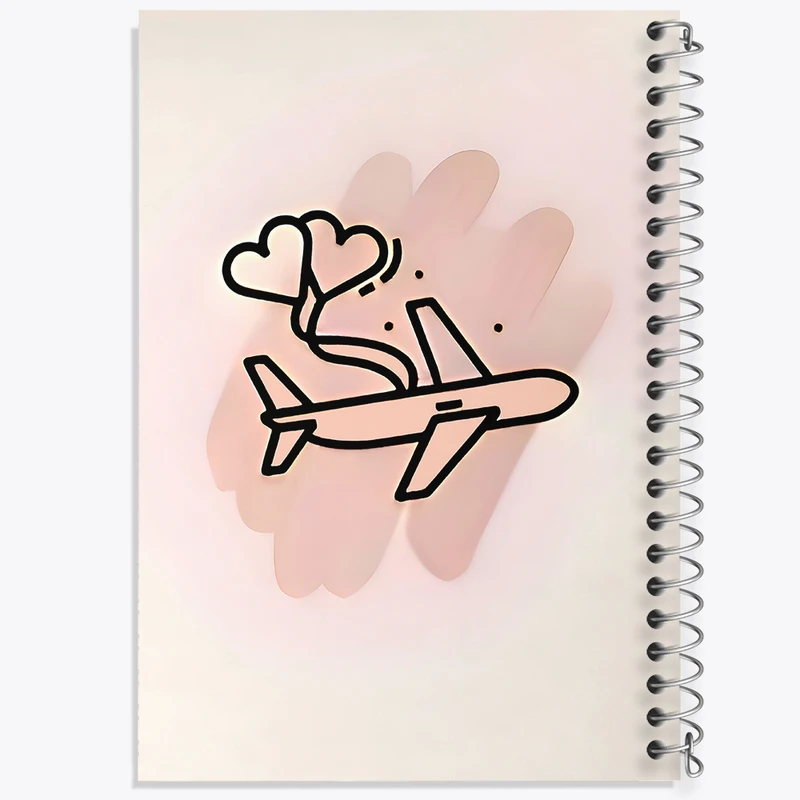 دفتر نقاشی 50 برگ خندالو طرح هواپیما و سفر کد N6728