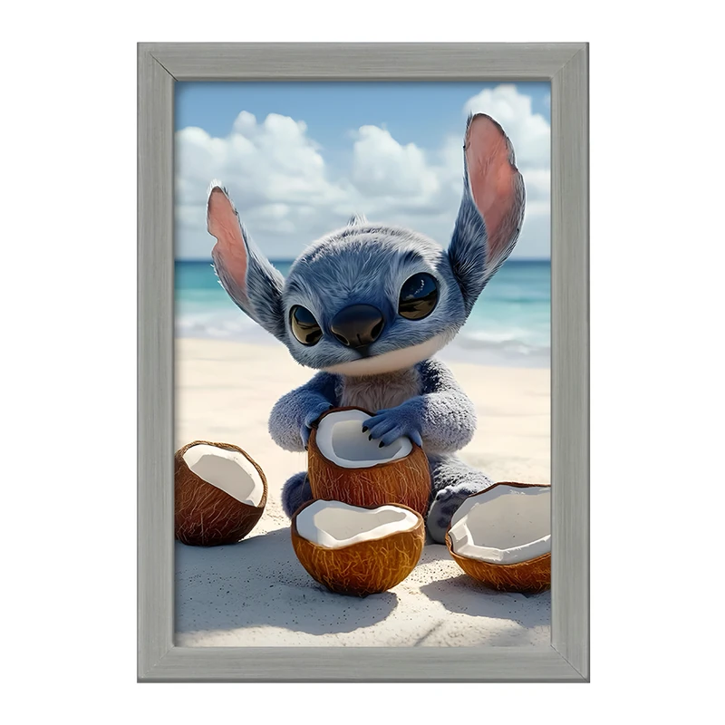 تابلو خندالو طرح استیچ (Stitch) کد F14390