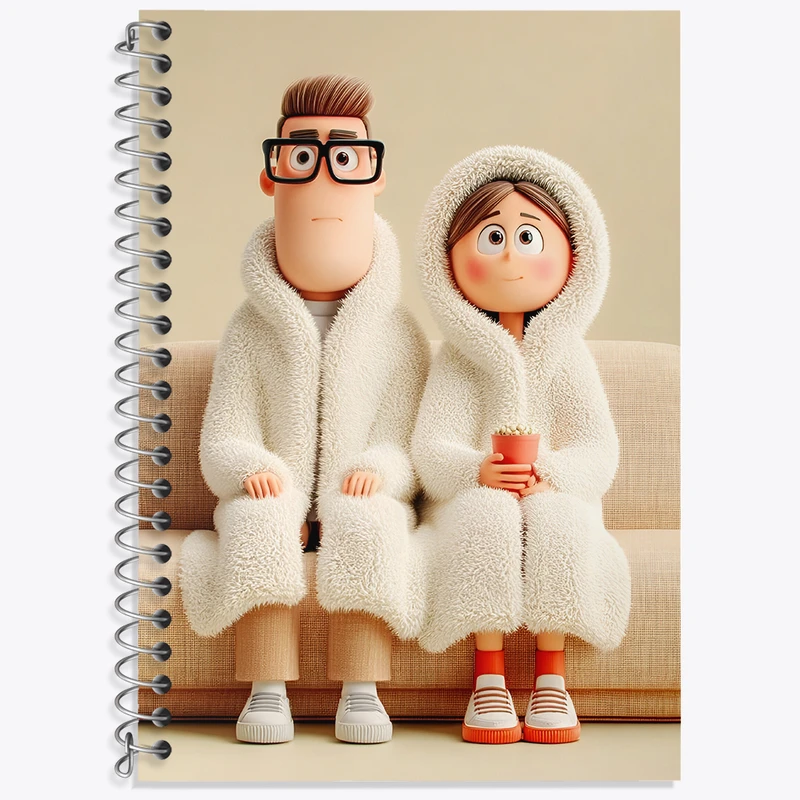 دفتر نت موسیقی 50 برگ خندالو طرح آدمک های فانتزی کد N8375