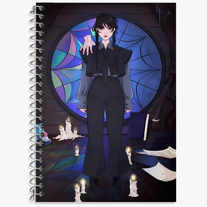 دفتر نت موسیقی 50 برگ خندالو طرح ونزدی (Wednesday) کد F4950