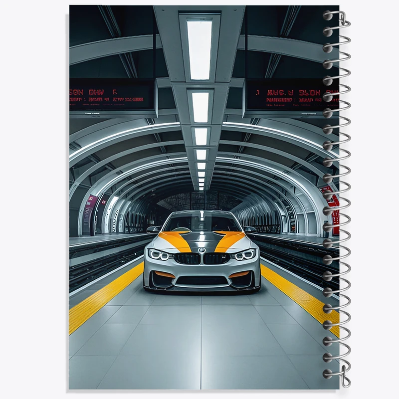 دفتر مشق 100 برگ خندالو طرح ماشین اسپرت کد F10363