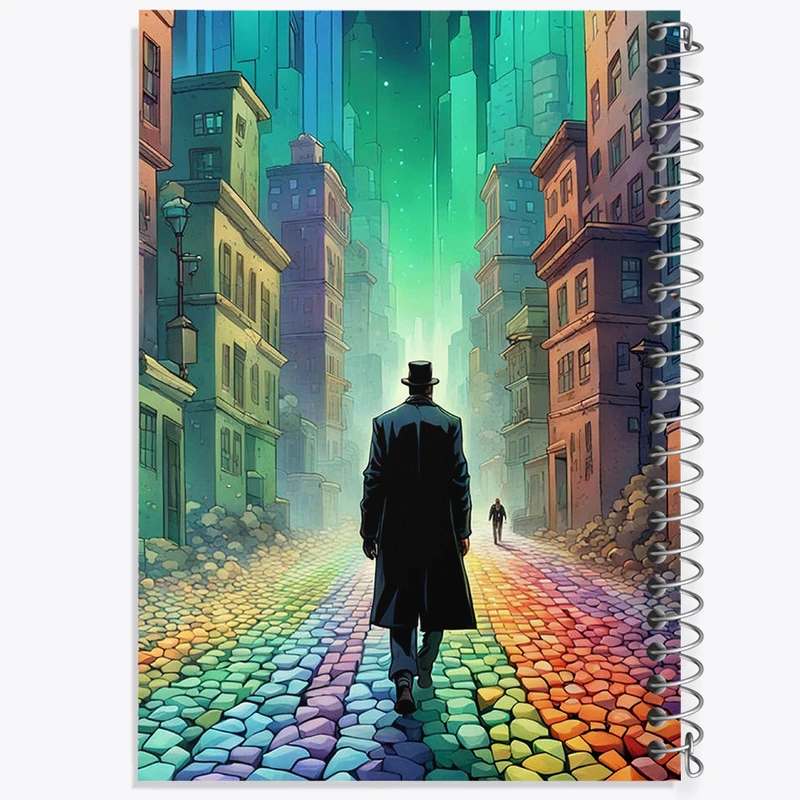 دفتر مشق 100 برگ خندالو طرح شهر رنگی کد F2996