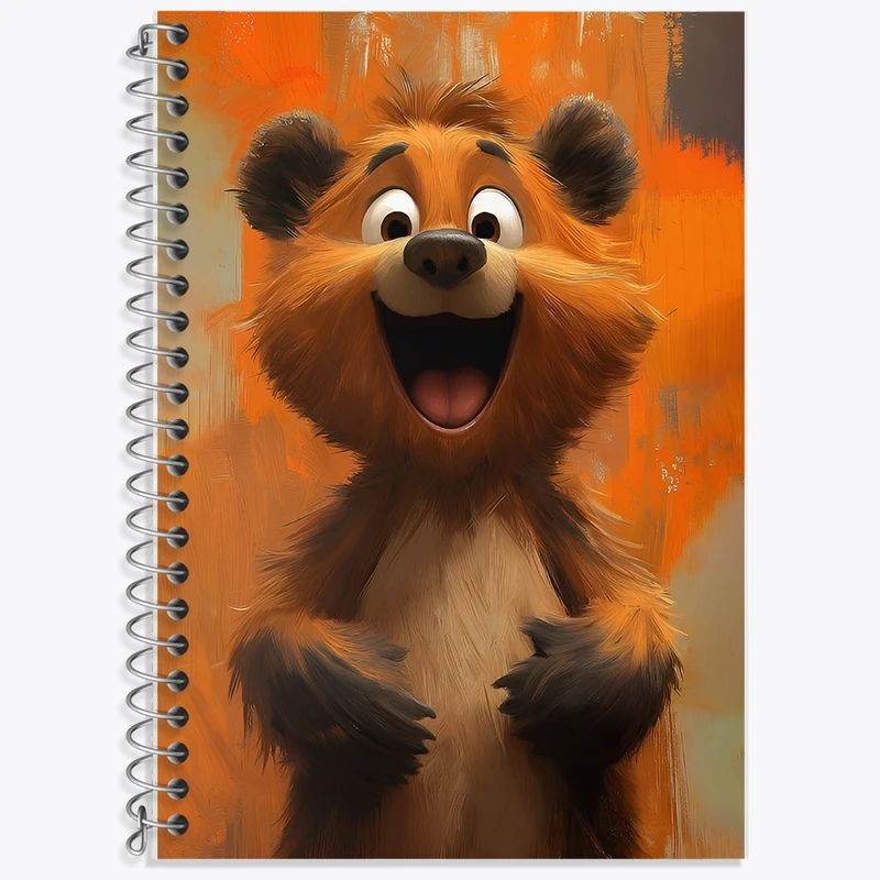 دفتر لغت 50 برگ خندالو طرح خرس بامزه کد F12867