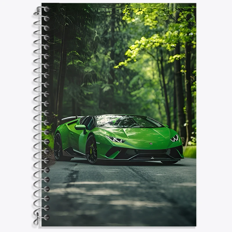 دفتر زبان 50 برگ خندالو مدل دو خط طرح ماشین اسپرت کد F11565