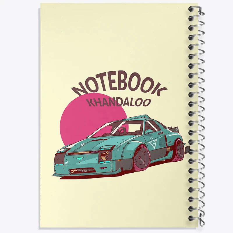 دفتر شطرنجی 50 برگ خندالو طرح مزدا (Mazda) کد N7884