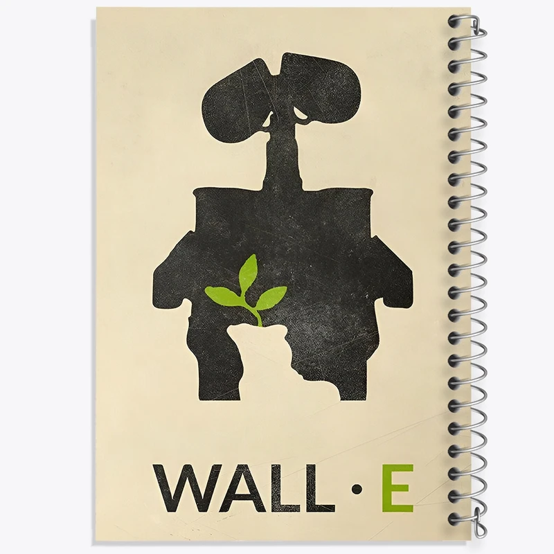 دفتر طراحی 50 برگ خندالو طرح وال ای (Wall-E) کد N8560