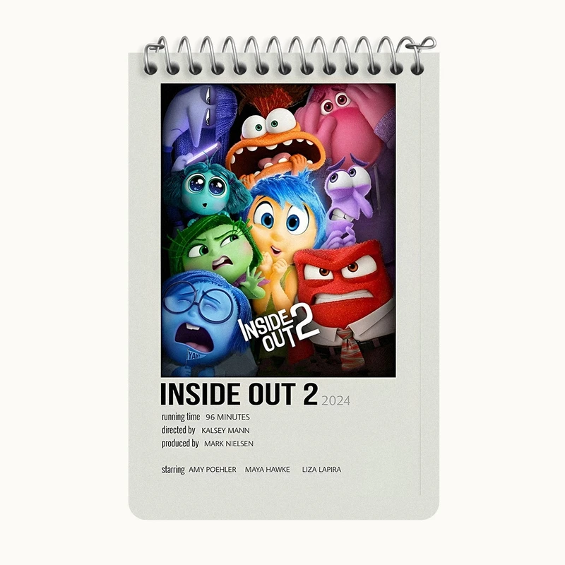 دفتر یادداشت 50 برگ خندالو طرح اینساید اوت (Inside Out) کد F13267