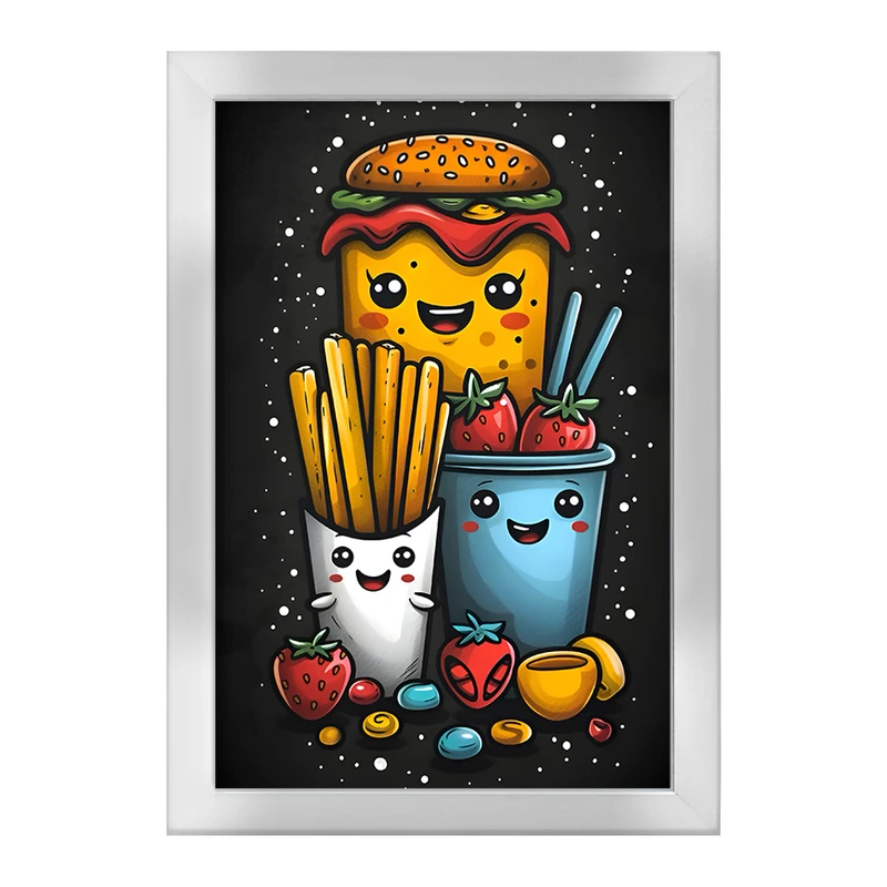تابلو خندالو طرح فست فود کد F9947