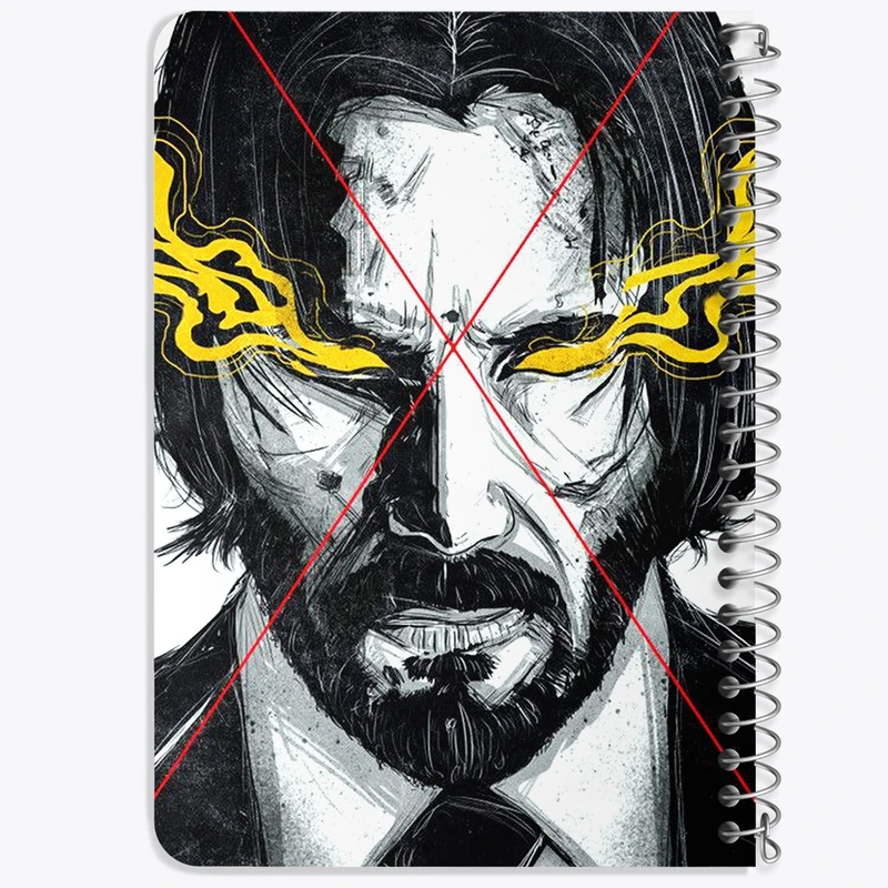 دفتر یادداشت 50 برگ خندالو طرح جان ویک (John Wick) کد F1911