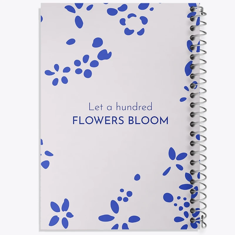 دفتر لیست خرید 50 برگ خندالو طرح Let A Hundred Flowers Bloom کد N6903