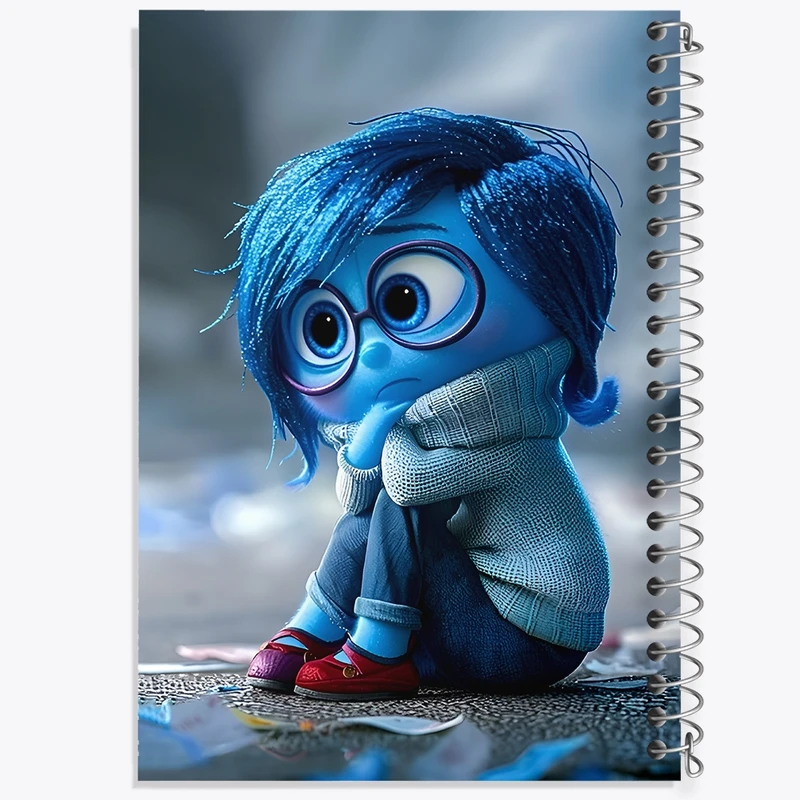 دفتر طراحی 50 برگ خندالو طرح شخصیت غم اینساید اوت کد F11680