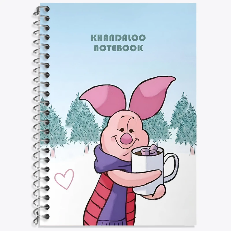 دفتر نت موسیقی 50 برگ خندالو طرح وینی پو (Winnie the Pooh) کد N6407