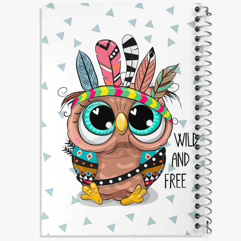 دفتر طراحی 50 برگ خندالو طرح جغد  کد 5053