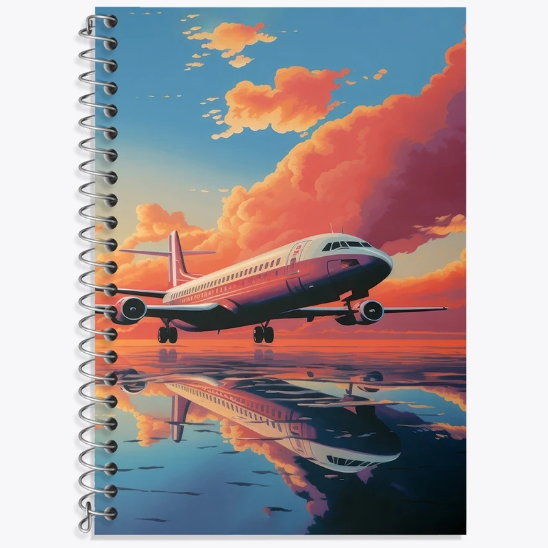 دفتر لغت 50 برگ خندالو طرح هواپیما کد F3064