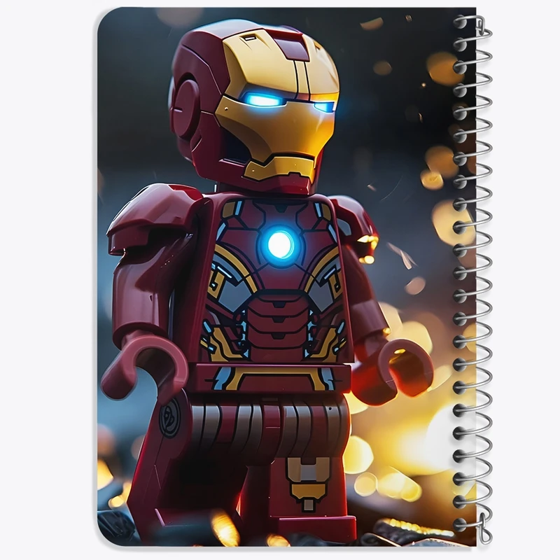 دفتر یادداشت 50 برگ خندالو طرح مرد آهنی مارول (Marvel) کد F6819