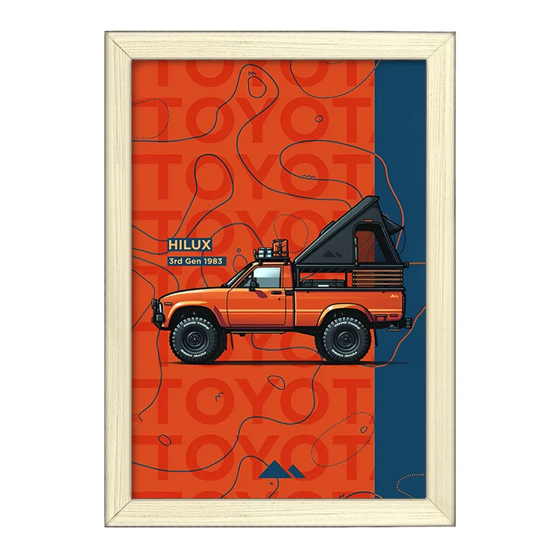 تابلو خندالو طرح هایلوکس (Hilux) کد F14167