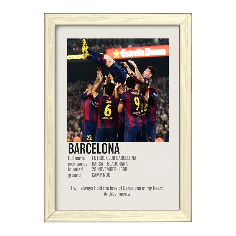 تابلو خندالو طرح بارسلونا (Barcelona) کد F13467