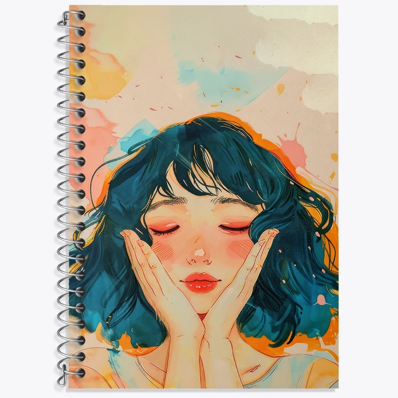 دفتر زبان دوخط 50 برگ خندالو طرح دخترانه کد F3066