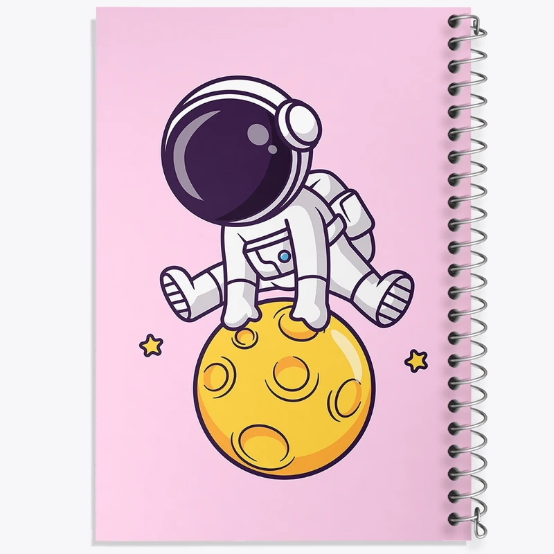 دفتر طراحی 50 برگ خندالو طرح فضانورد کد 25077