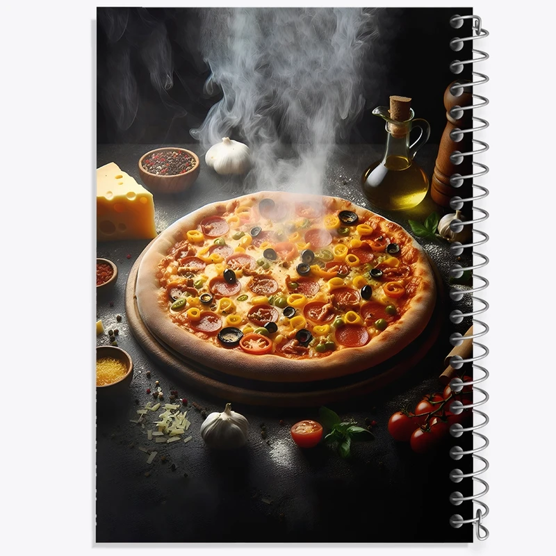 دفتر طراحی 50 برگ خندالو طرح پیتزا کد F10589