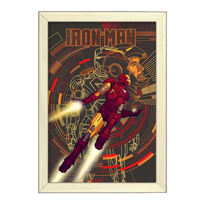 تابلو خندالو طرح مرد آهنی مارول (Marvel) کد F10505
