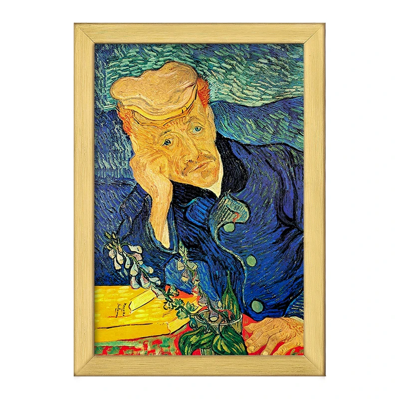 تابلو خندالو طرح نقاشی پرتره دکتر گاشه اثر ونسان ونگوگ کد 25447