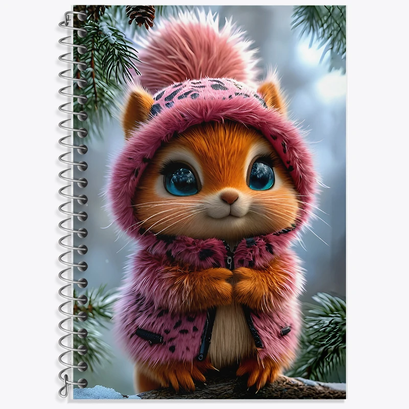 دفتر نت موسیقی 50 برگ خندالو طرح سنجاب کیوت کد F8943