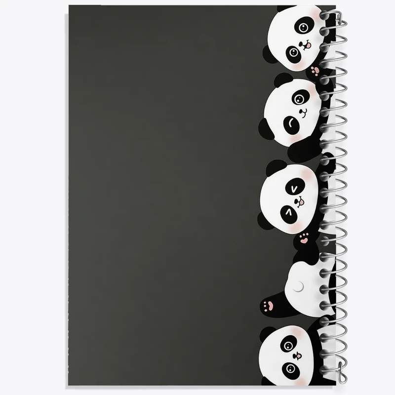 دفتر طراحی 50 برگ خندالو طرح پاندا کیوت کد N1727