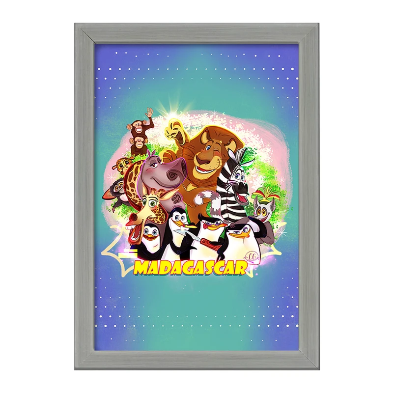 تابلو خندالو طرح ماداگاسکار کد F2111