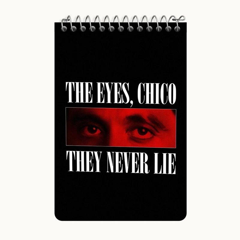 دفتر یادداشت 50 برگ خندالو طرح صورت زخمی (scarface) کد F13532