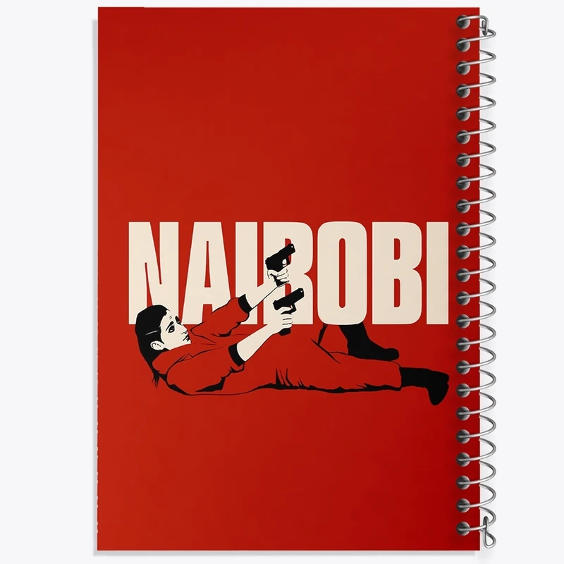 دفتر طراحی 50 برگ خندالو طرح نایروبی سریال خانه ی کاغذی کد F1714