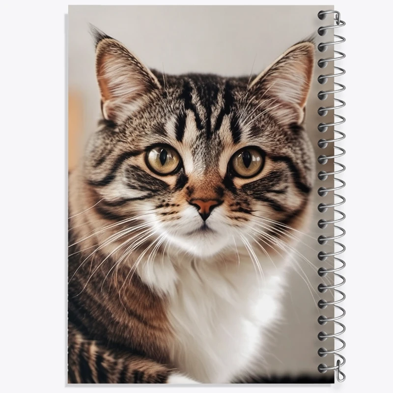 دفتر طراحی 50 برگ خندالو طرح گربه (Cat) کد F1394