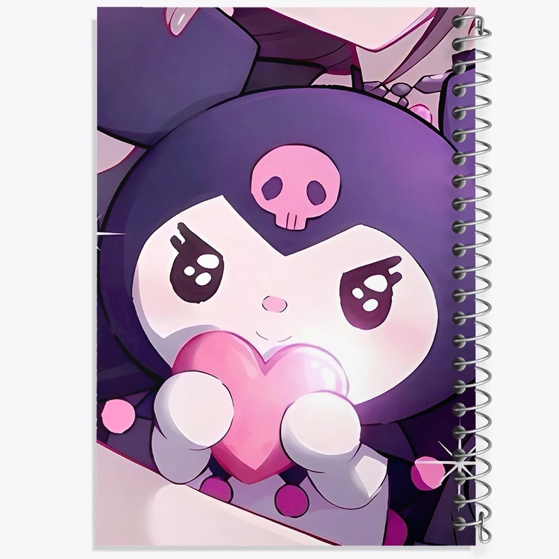 دفتر طراحی 50 برگ خندالو طرح کرومی (Kuromi) کد N8999