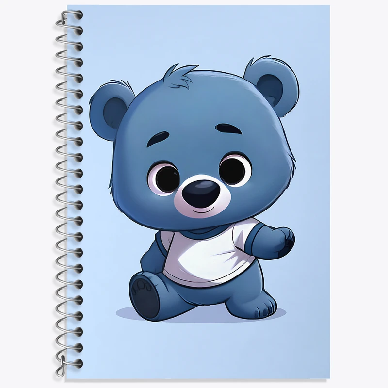 دفتر نت موسیقی 50 برگ خندالو طرح خرس بامزه کد N6458