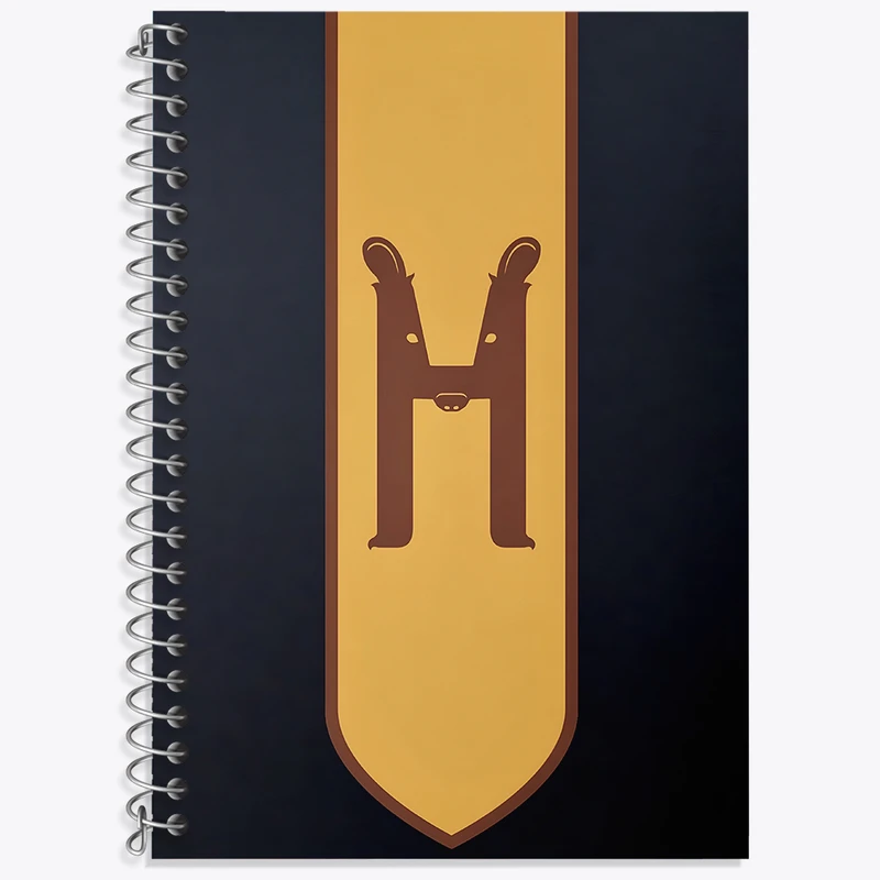 دفتر نت موسیقی 50 برگ خندالو طرح هافلپاف هری پاتر کد F4439