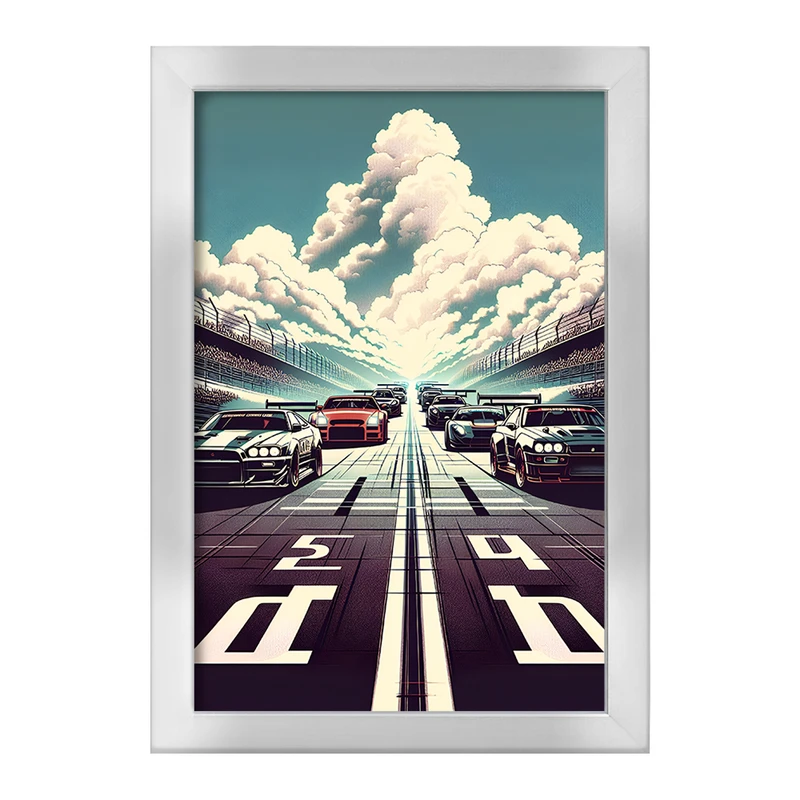 تابلو خندالو طرح ماشین مسابقه ای کد F4955