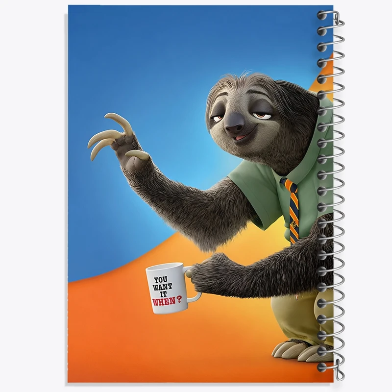 دفتر شطرنجی 50 برگ خندالو طرح زوتوپیا کد F3765