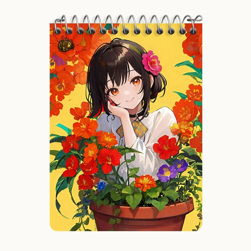 دفتر یادداشت 50 برگ خندالو طرح دخترانه فانتزی کد N8033