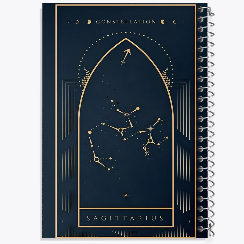 دفتر ژورنال نویسی 50 برگ خندالو مدل نقطه ای طرح ماه تولد آذر کد F10880