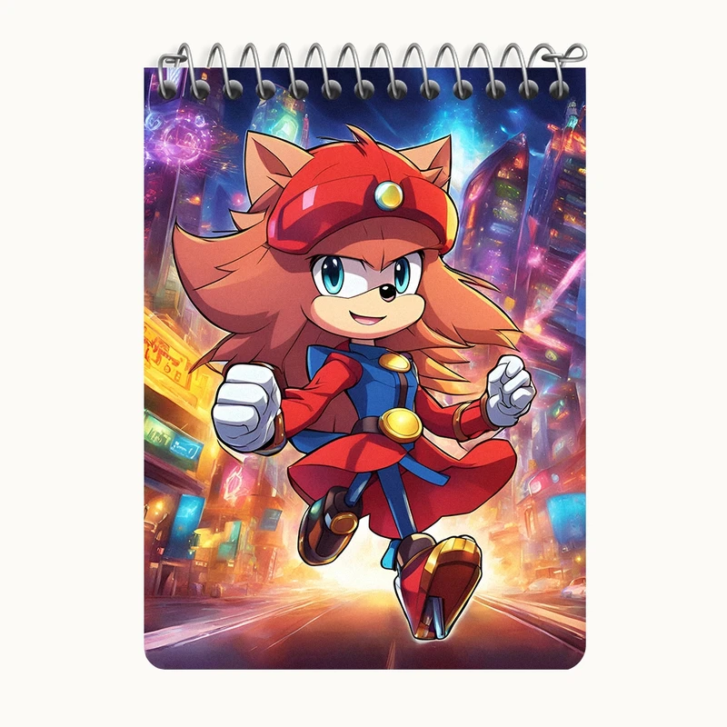 دفتر یادداشت 50 برگ خندالو طرح سونیک (Sonic) کد N8018