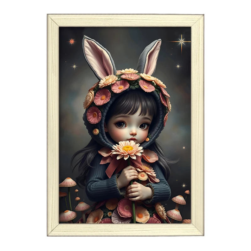 تابلو خندالو طرح دخترانه کیوت کد F6677