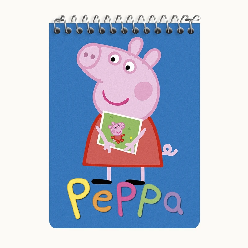 دفتر یادداشت 50 برگ خندالو طرح انیمیشن پپا پیگ (Peppa Pig) کد N9263
