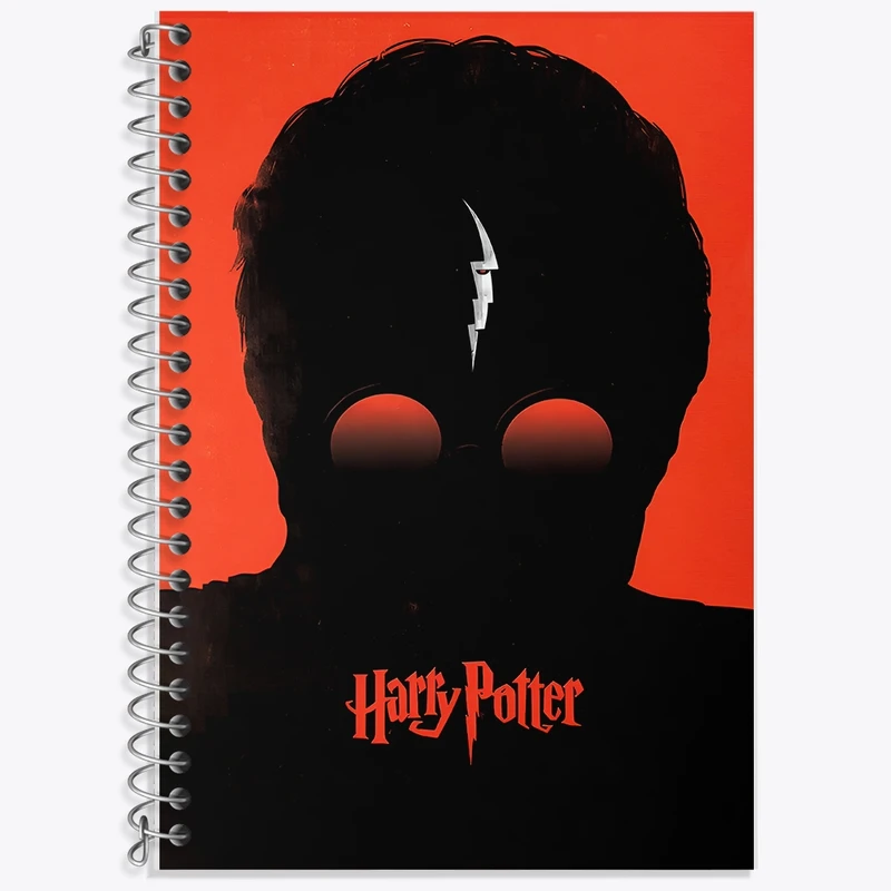 دفتر زبان 50 برگ خندالو مدل سه خط طرح هری پاتر (Harry Potter) کد F10160