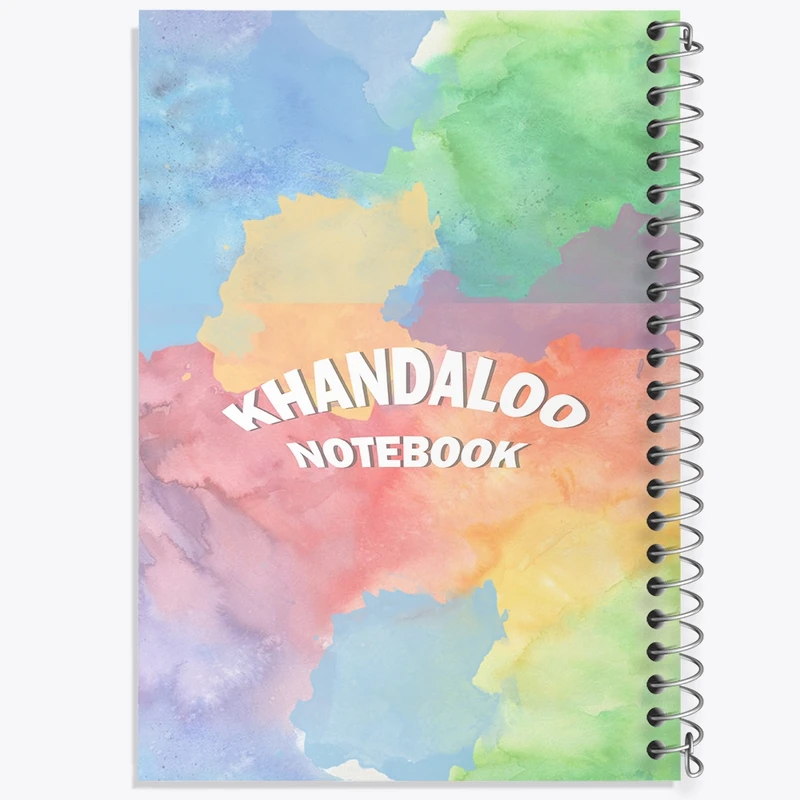 دفتر ژورنال نویسی 50 برگ خندالو مدل نقطه ای طرح آبرنگی کد N8039