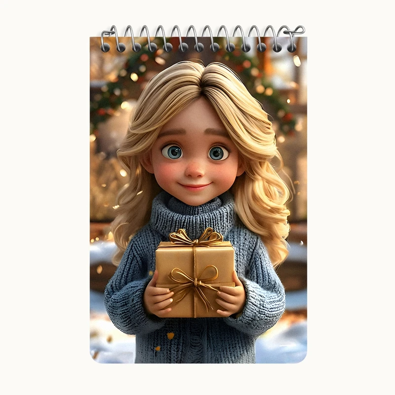 دفتر یادداشت 50 برگ خندالو طرح دخترانه کد F7702