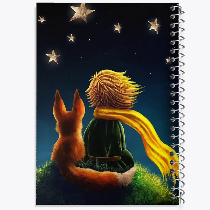 دفتر طراحی 50 برگ خندالو طرح شازده کوچولو کد N1794