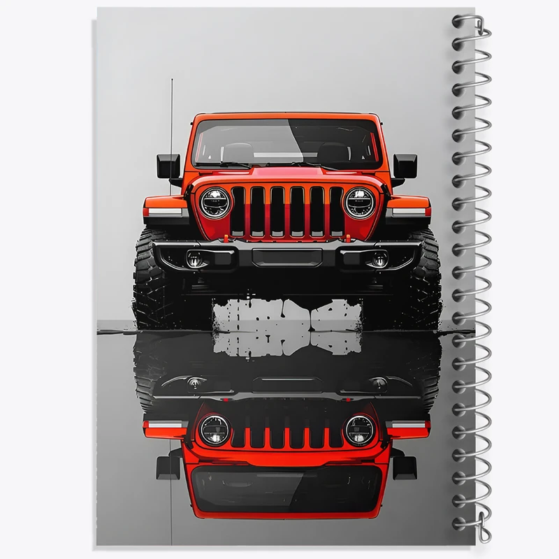 دفتر مشق 50 برگ خندالو طرح ماشین آفرود کد F12021